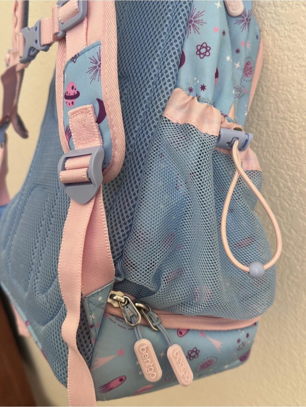 Bento Kids' Light Blue & Pink Space-Print Backpack